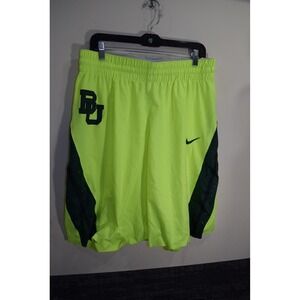 Nike Baylor Bears 2016 2017 TEAM ISSUED Basketball Shorts Neon Mens 38